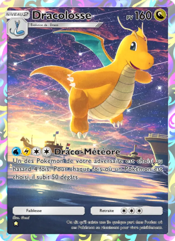 Carte Pokémon Dracolosse 244/226 de l'extension Puissance Génétique