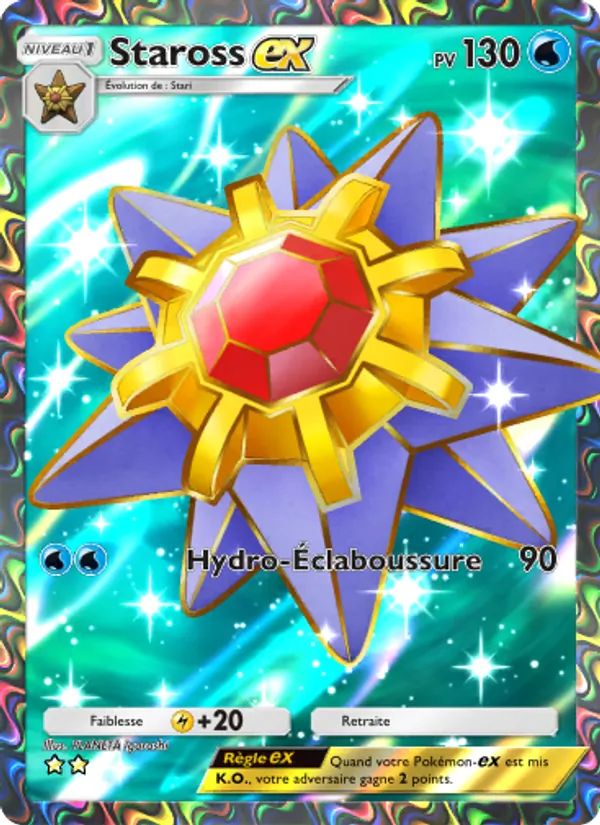 Carte Pokémon Staross-ex 257/226 de l'extension Puissance Génétique