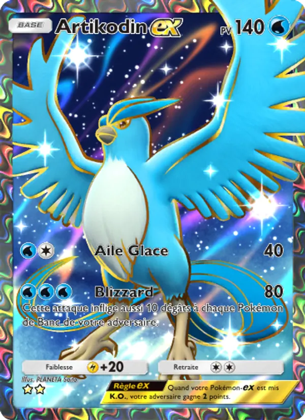 Carte Pokémon Artikodin-ex 258/226 de l'extension Puissance Génétique