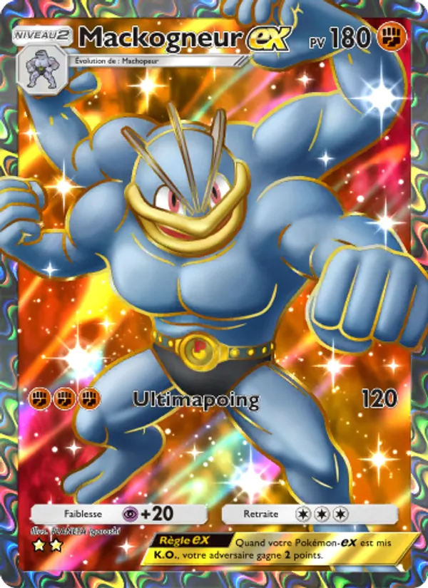 Carte Pokémon Mackogneur-ex 263/226 de l'extension Puissance Génétique