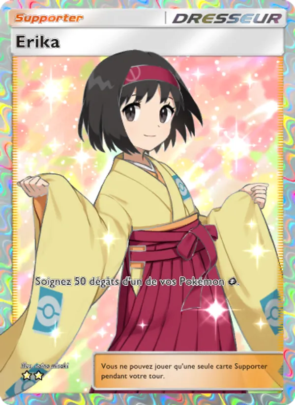 Carte Pokémon Erika 266/226 de l'extension Puissance Génétique
