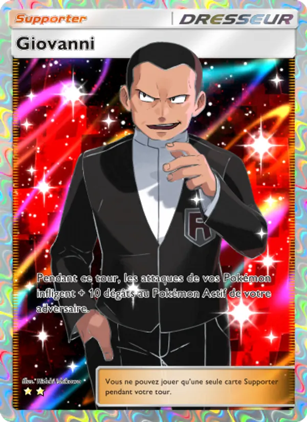 Carte Pokémon Giovanni 270/226 de l'extension Puissance Génétique