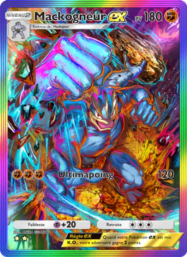 Carte Pokémon Mackogneur-ex 278/226 de l'extension Puissance Génétique