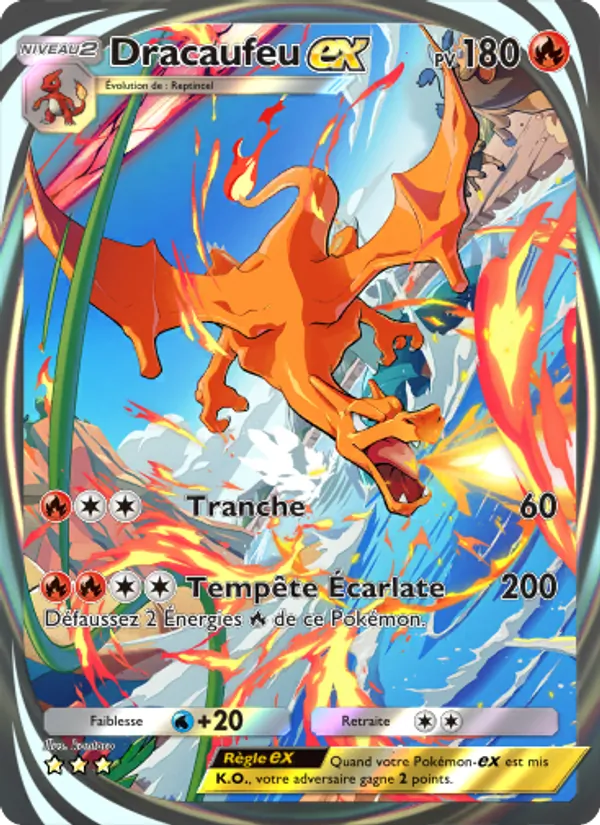 Carte Pokémon Dracaufeu-ex 280/226 de l'extension Puissance Génétique