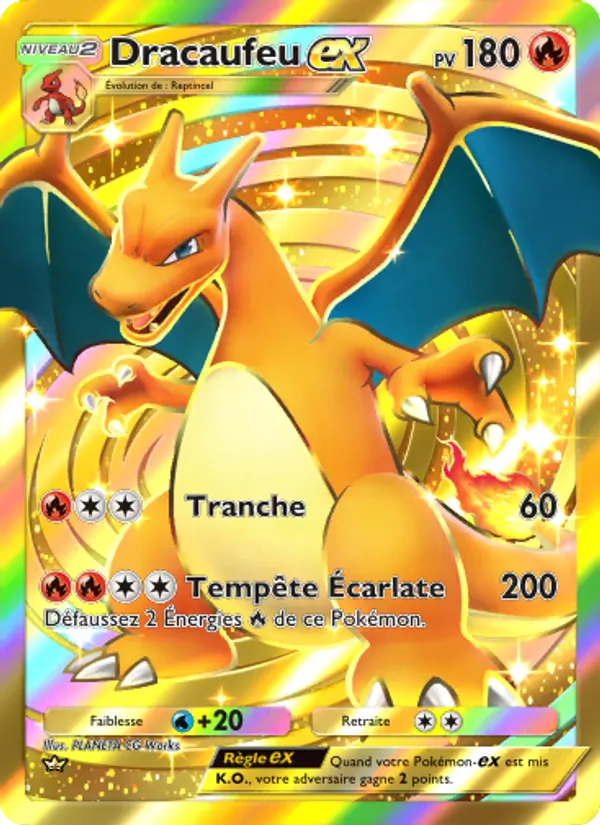 Carte Pokémon Dracaufeu-ex 284/226 de l'extension Puissance Génétique