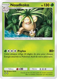 Carte Pokémon Noadkoko 002