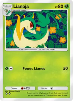 Carte Pokémon Lianaja 005