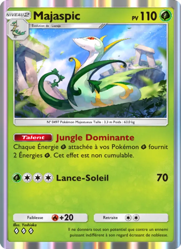 Carte Pokémon Majaspic 006/68 de l'extension L’Île Fabuleuse