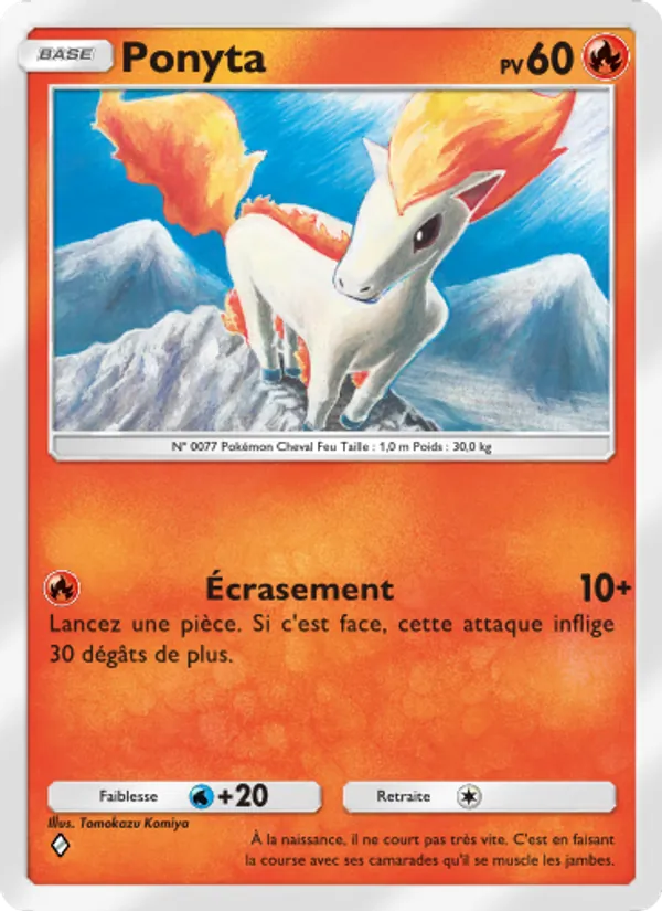 Carte Pokémon Ponyta 010/68 de l'extension L’Île Fabuleuse