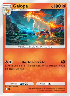 Carte Pokémon Galopa 011