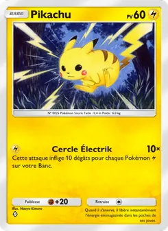 Carte Pokémon Pikachu 025