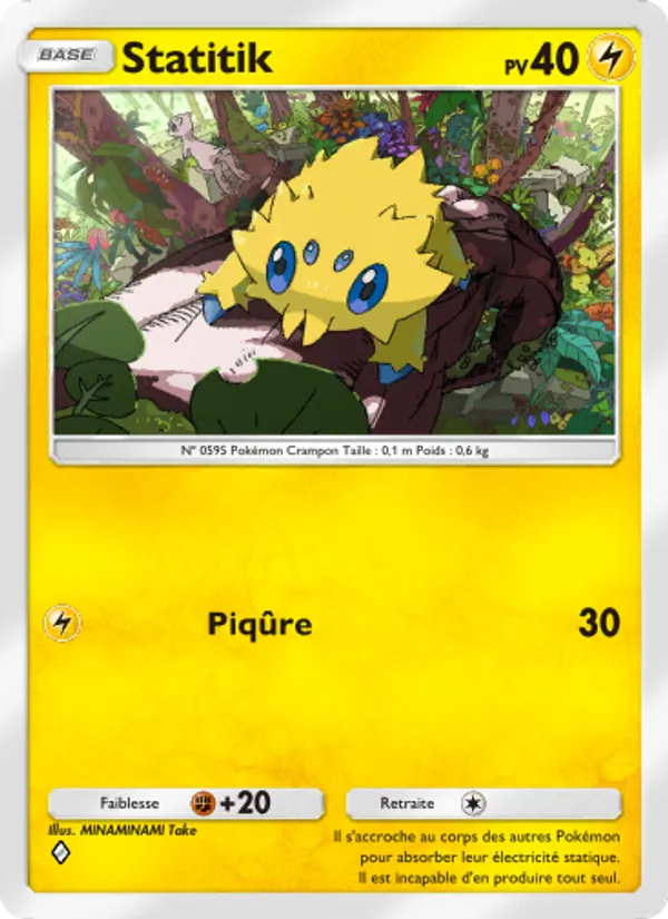 Carte Pokémon Statitik 028/68 de l'extension L’Île Fabuleuse
