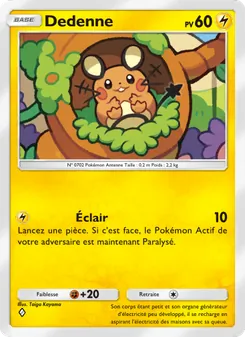 Carte Pokémon Dedenne 030