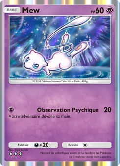Carte Pokémon Mew 031