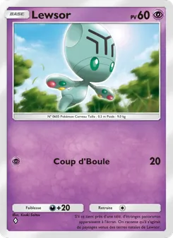Carte Pokémon Lewsor 034