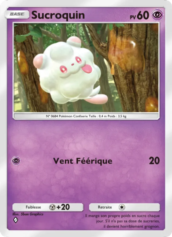 Carte Pokémon Sucroquin 039/68 de l'extension L’Île Fabuleuse