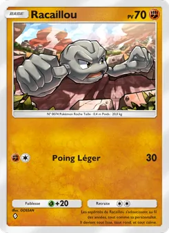 Carte Pokémon Racaillou 043