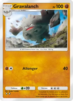 Carte Pokémon Gravalanch 044