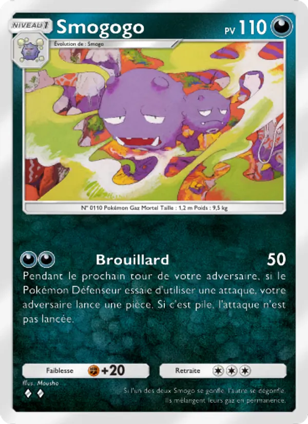 Carte Pokémon Smogogo 050/68 de l'extension L’Île Fabuleuse
