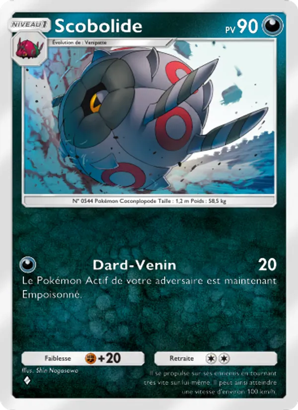 Carte Pokémon Scobolide 054/68 de l'extension L’Île Fabuleuse