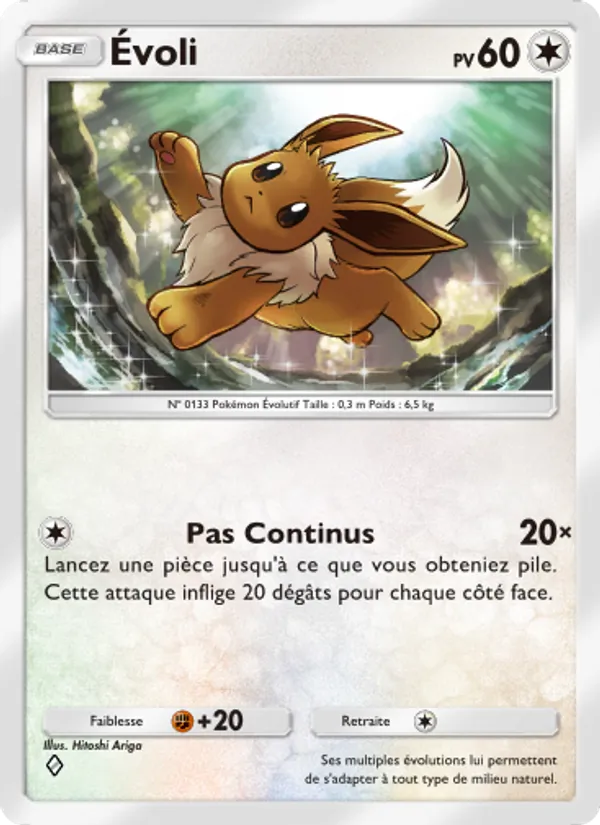 Carte Pokémon Évoli 061/68 de l'extension L’Île Fabuleuse