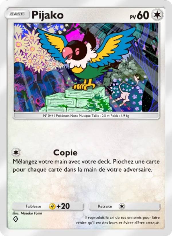 Carte Pokémon Pijako 062/68 de l'extension L’Île Fabuleuse