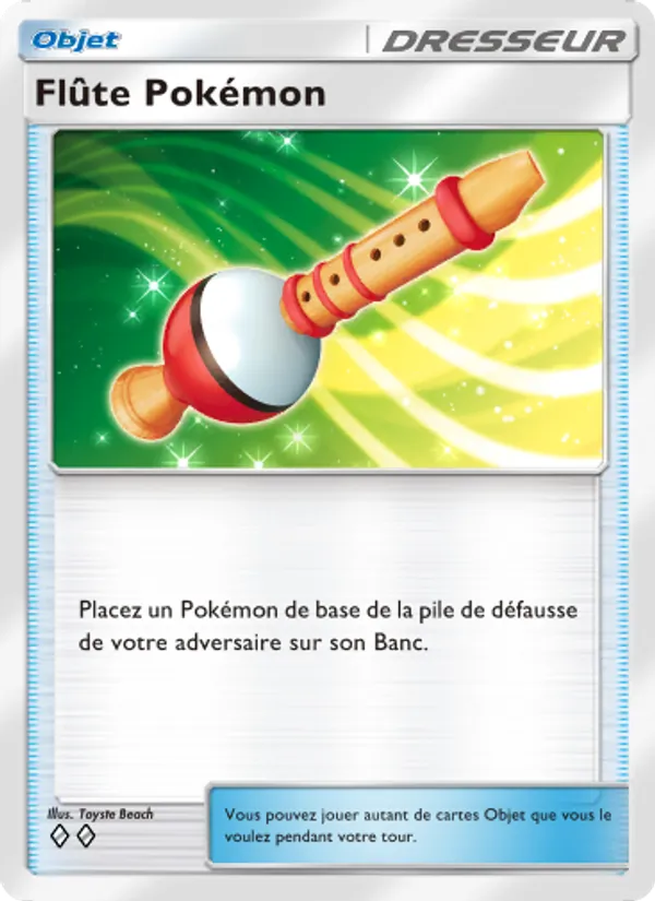 Carte Pokémon Flûte Pokémon 064/68 de l'extension L’Île Fabuleuse