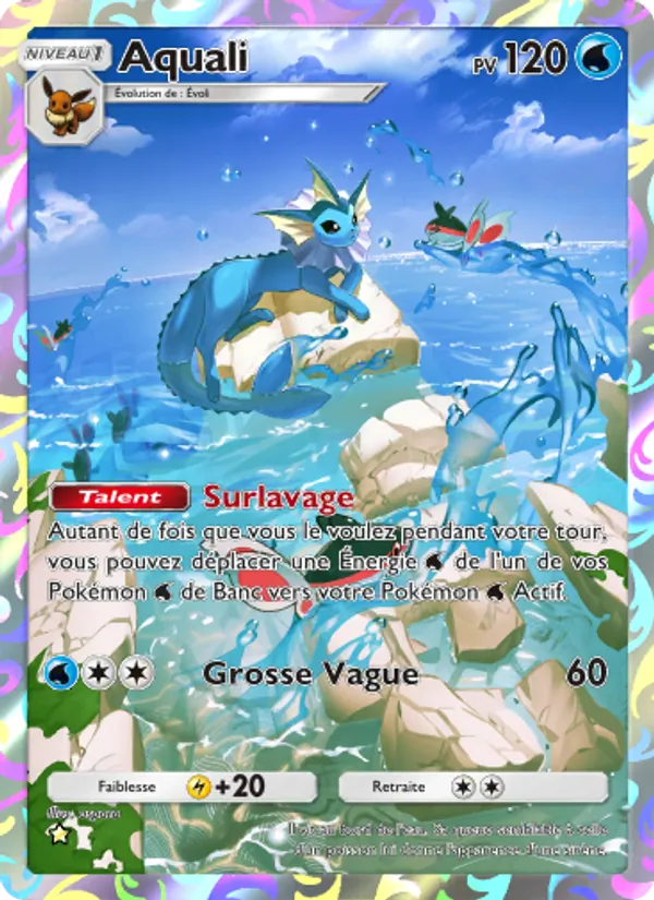 Carte Pokémon Aquali 072/68 de l'extension L’Île Fabuleuse