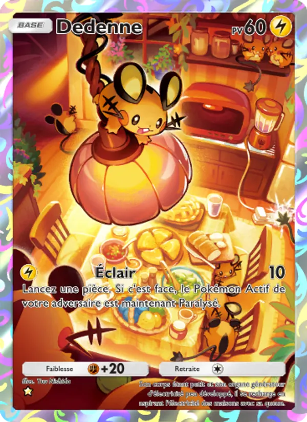 Carte Pokémon Dedenne 073/68 de l'extension L’Île Fabuleuse