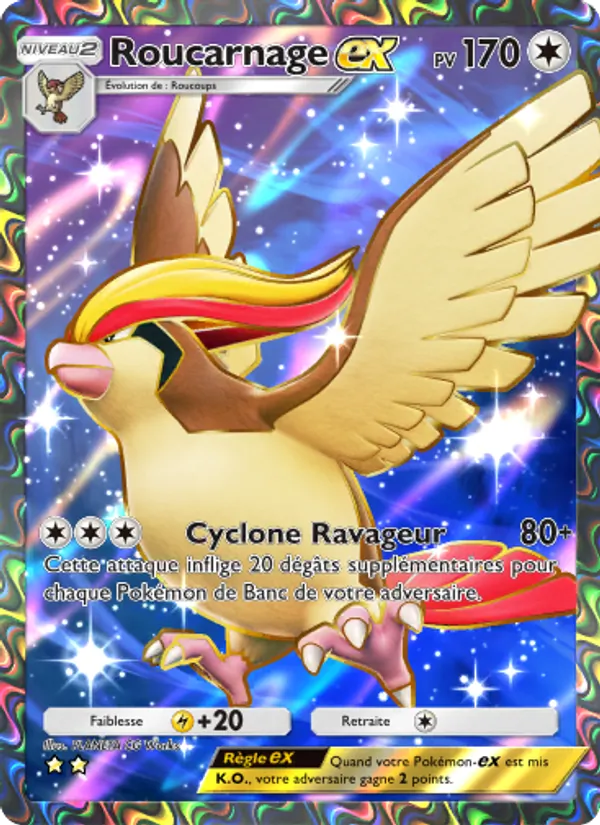 Carte Pokémon Roucarnage-ex 079/68 de l'extension L’Île Fabuleuse