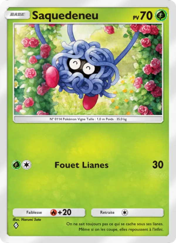 Carte Pokémon Saquedeneu 004/140 de l'extension Choc Spatio-Temporel