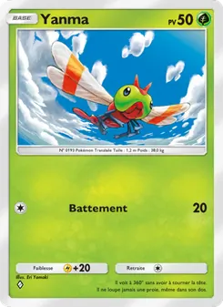 Carte Pokémon Yanma 006 — Choc Spatio-Temporel