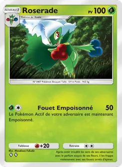 Carte Pokémon Roserade 009 — Choc Spatio-Temporel