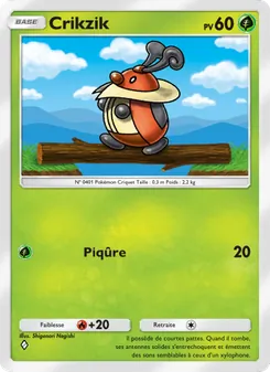 Carte Pokémon Crikzik 013 — Choc Spatio-Temporel