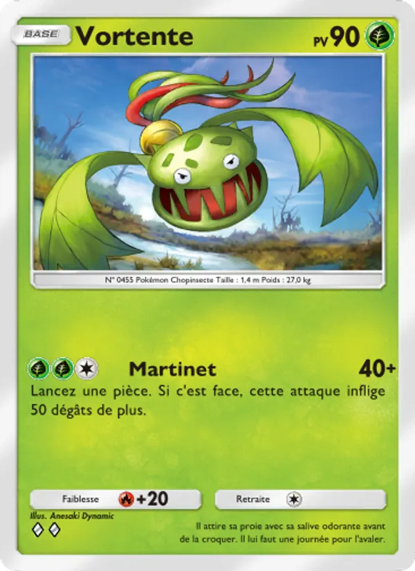 Carte Pokémon Vortente 019/140 de l'extension Choc Spatio-Temporel