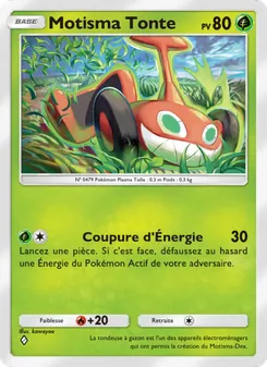 Carte Pokémon Motisma Tonte 021 — Choc Spatio-Temporel
