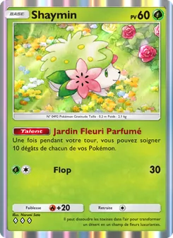 Carte Pokémon Shaymin 022 — Choc Spatio-Temporel
