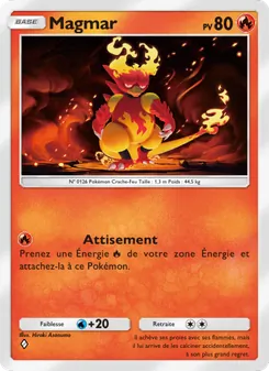 Carte Pokémon Magmar 023 — Choc Spatio-Temporel