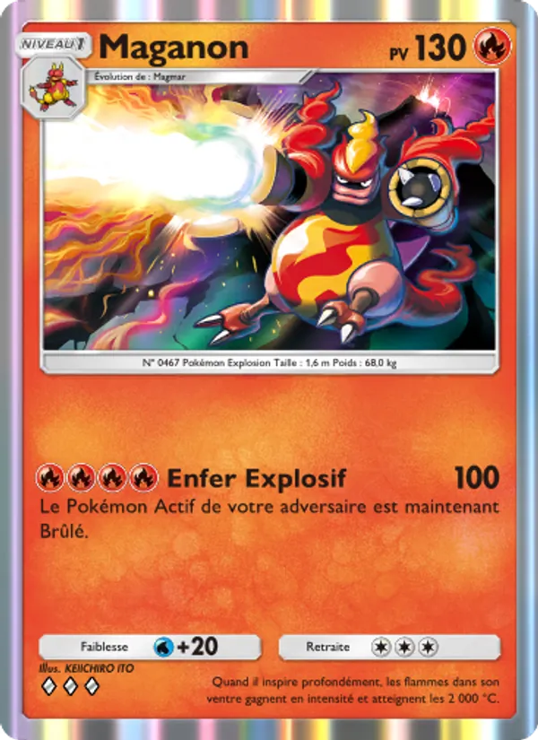 Carte Pokémon Maganon 024/140 de l'extension Choc Spatio-Temporel