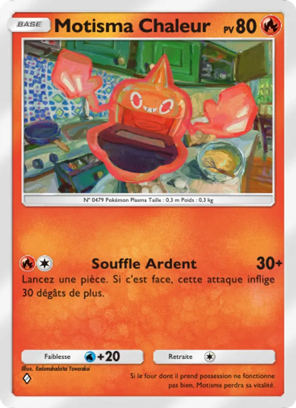 Carte Pokémon Motisma Chaleur 030/140 de l'extension Choc Spatio-Temporel