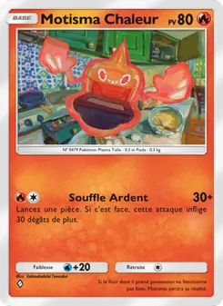 Carte Pokémon Motisma Chaleur 030 — Choc Spatio-Temporel