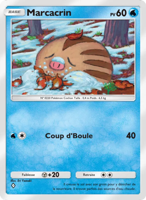 Carte Pokémon Marcacrin 031/140 de l'extension Choc Spatio-Temporel