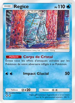 Carte Pokémon Regice 034 — Choc Spatio-Temporel