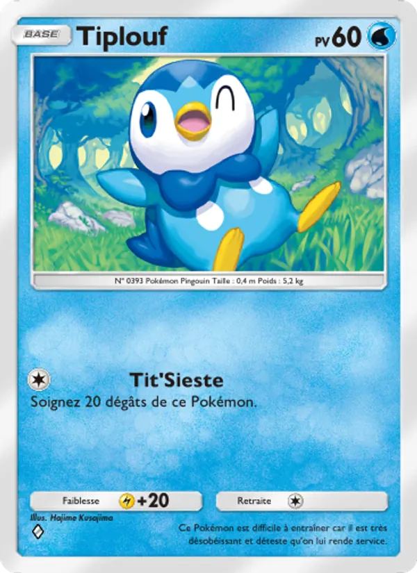 Carte Pokémon Tiplouf 035/140 de l'extension Choc Spatio-Temporel