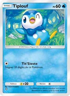 Carte Pokémon Tiplouf 035 — Choc Spatio-Temporel