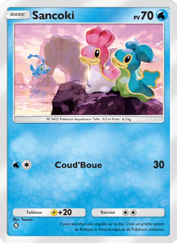 Carte Pokémon Sancoki 040/140 de l'extension Choc Spatio-Temporel