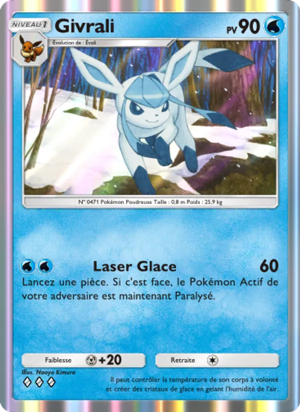 Carte Pokémon Givrali 046/140 de l'extension Choc Spatio-Temporel