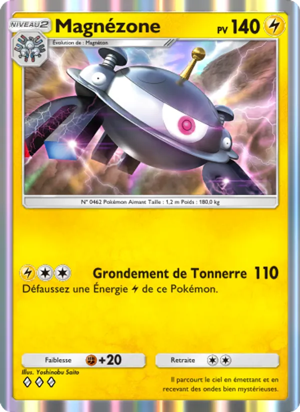 Carte Pokémon Magnézone 053/140 de l'extension Choc Spatio-Temporel