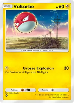 Carte Pokémon Voltorbe 054 — Choc Spatio-Temporel