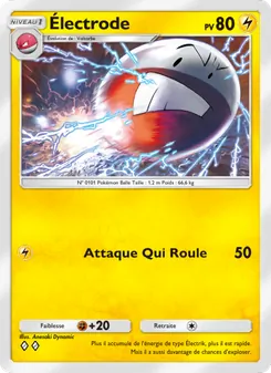 Carte Pokémon Électrode 055 — Choc Spatio-Temporel